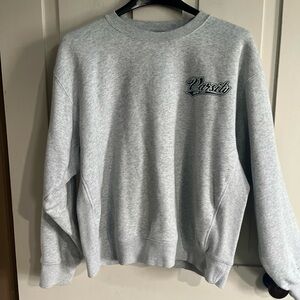 H&M Light Gray Crewneck Varsity Sweater
